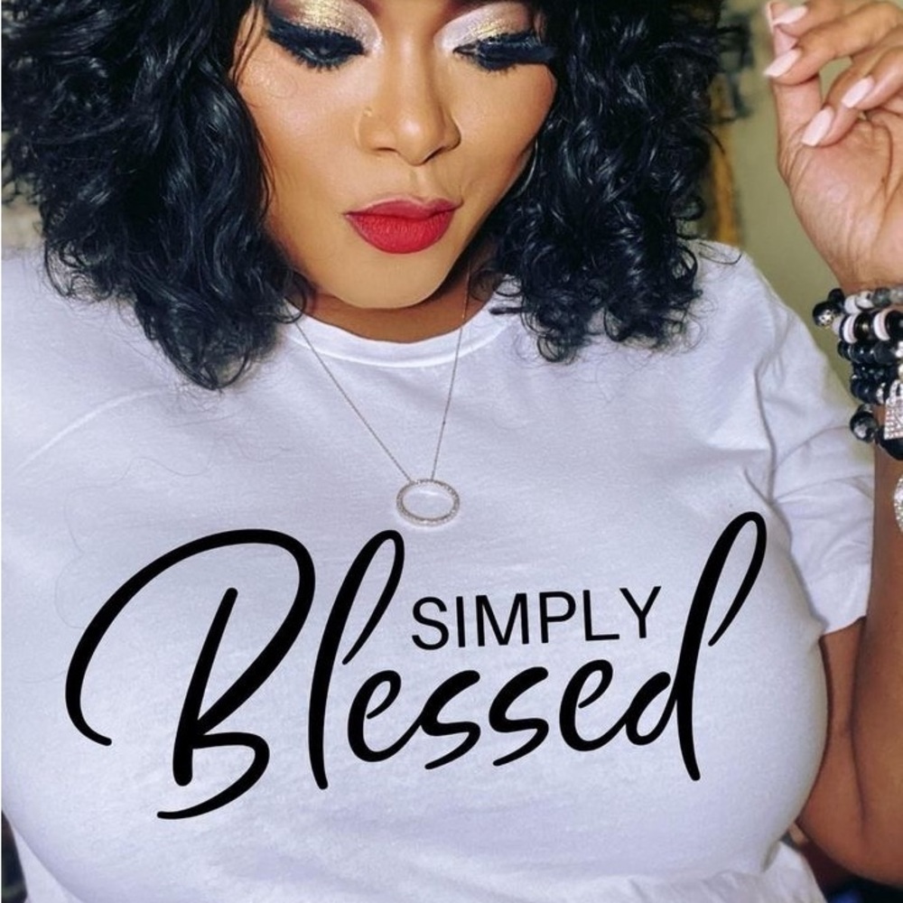 Simply Blessed White Women's Top